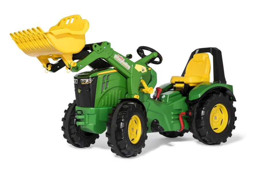 X-Trac Premium John Deere 8400R Tractor w/Front Loader, Gear Shift & Brake